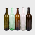 Wholesale Empty 750ml round glass liquor wine juice  bottle with cork